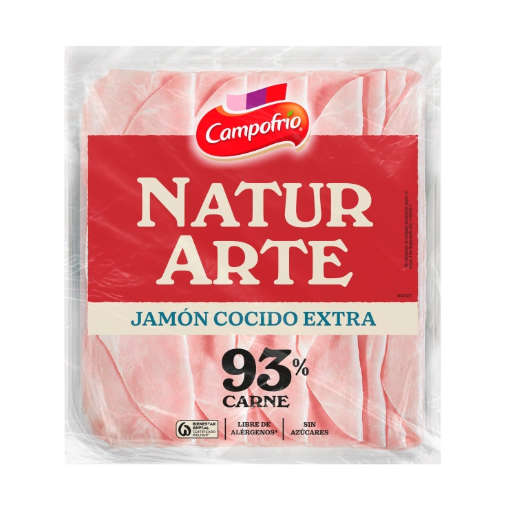jamón cocido extra naturarte, 120g