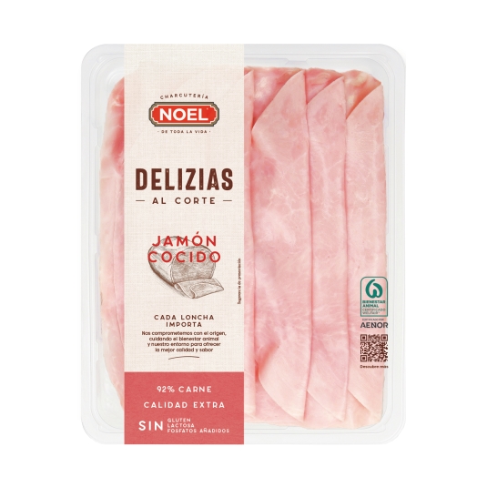 jamón cocido delizias, 120g