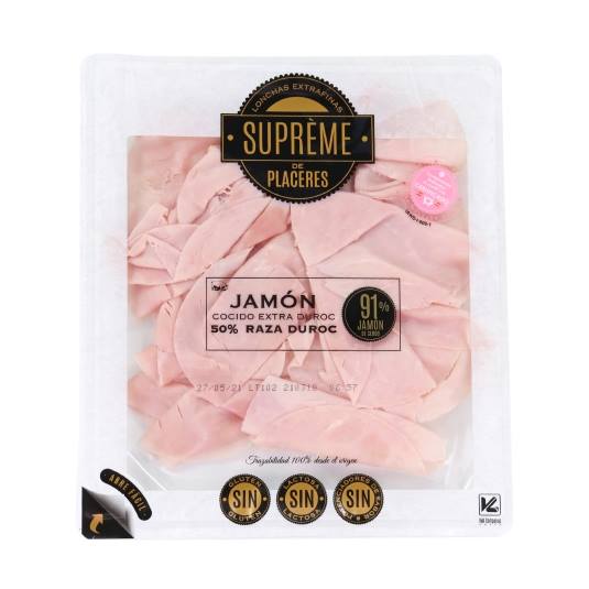 jamón cocido extra duroc, 120g