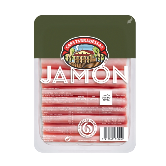 jamón cocido, 125g