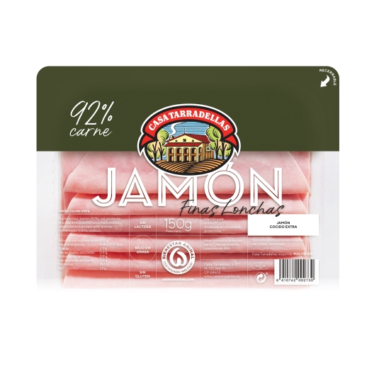 jamón cocido extra, 150g