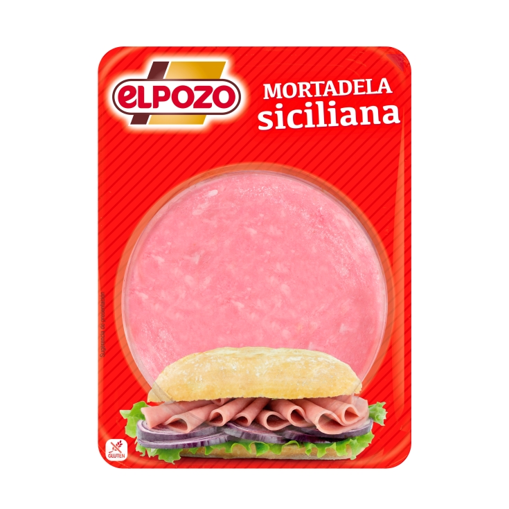 mortadela siciliana 12 lonchas, 200g