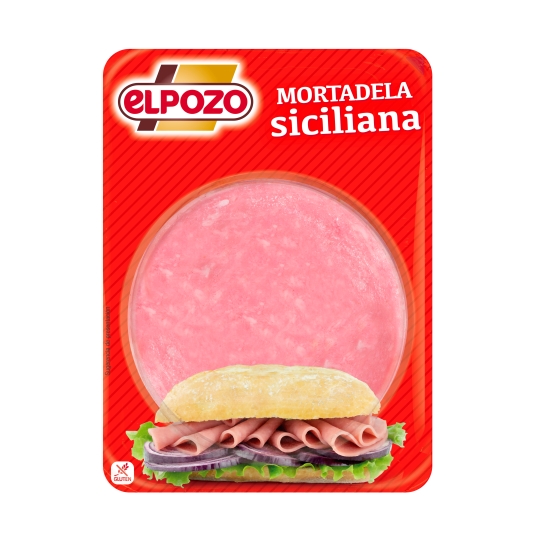 mortadela siciliana 12 lonchas, 200g
