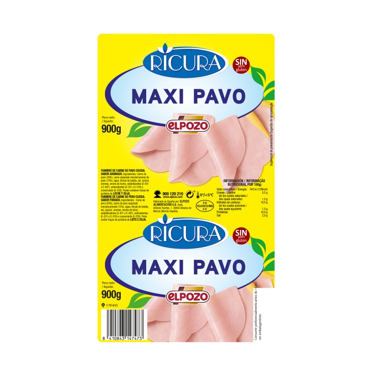 pavo maxi ricura, 900g