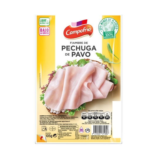 pechuga pavo, 105g
