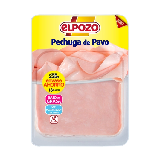 pechuga pavo bajo grasa, 225g