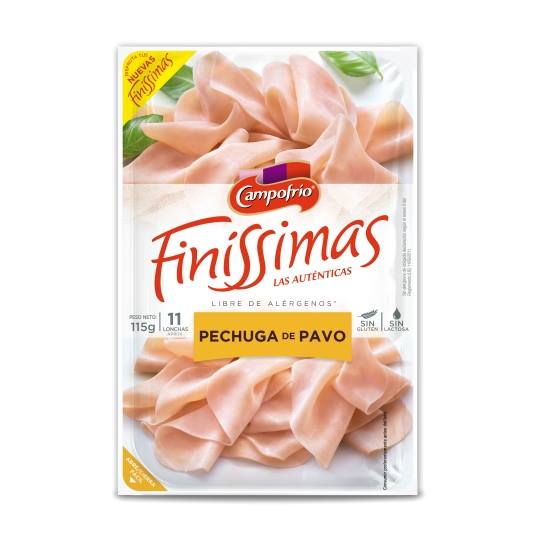 pechuga pavo lonchas finas, 115g