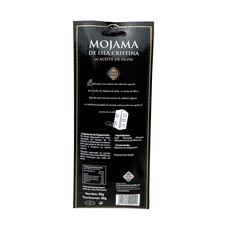 lonchas de mojama en aceite de oliva, 90g