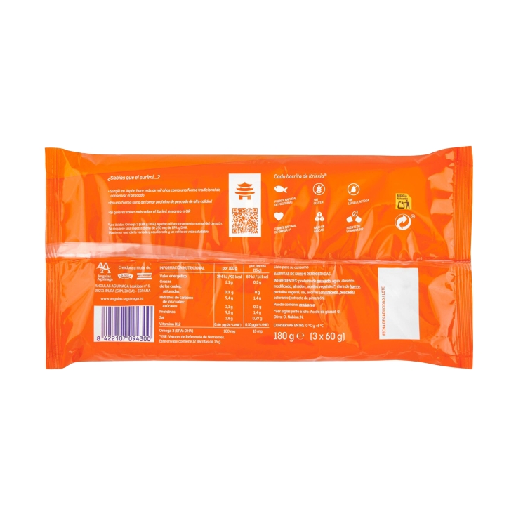 barritas surimi, 180g