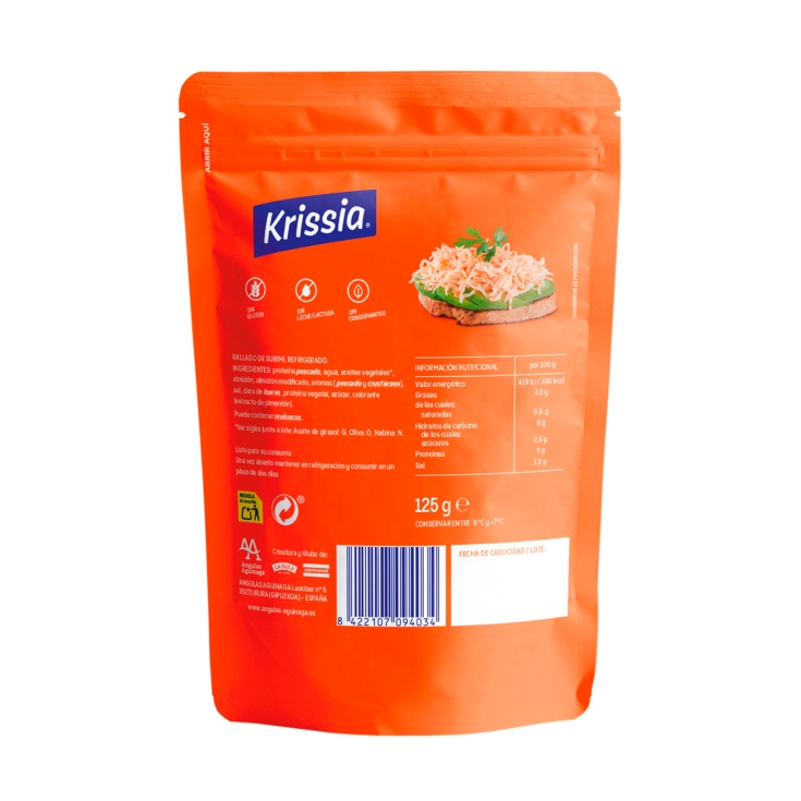 surimi rallado, 125g