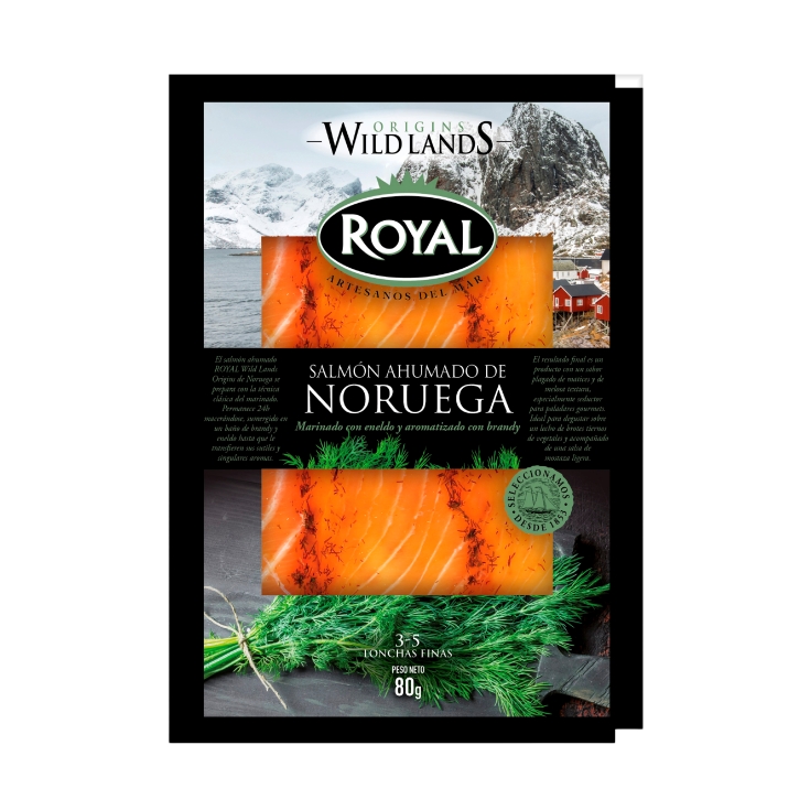 salmón ahumado/marinado de noruega, 80g