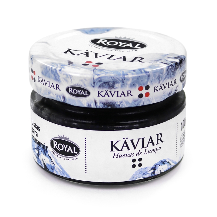 kaviar huevas negras de lumpo, 100g