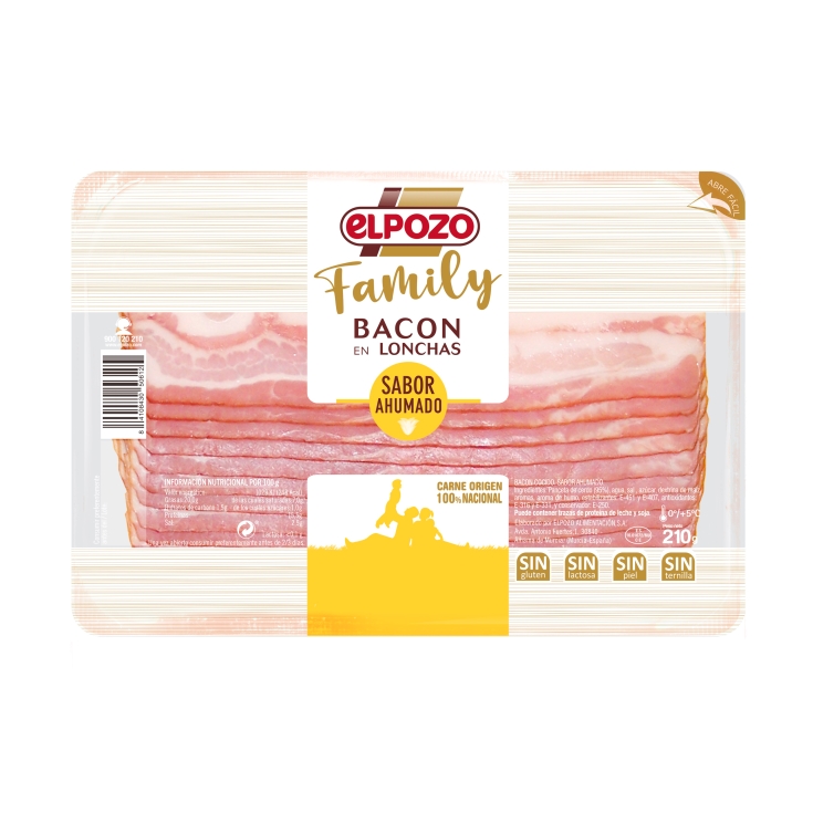 bacon en lonchas family, 210g