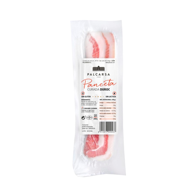 panceta curada duroc, 200g