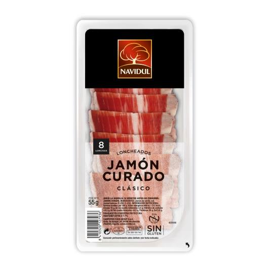 jamón curado loncha, 50g