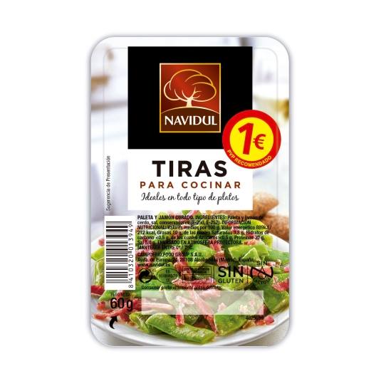 tiras jamón para cocinar, 50g