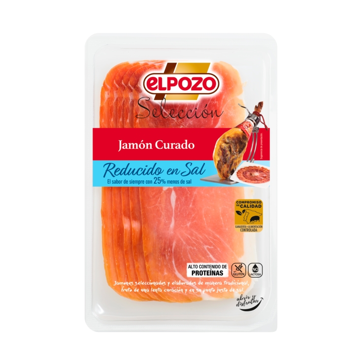 jamón curado menos sal, 70g