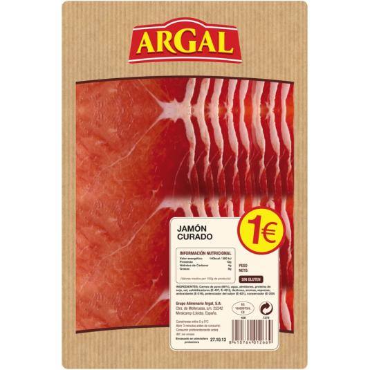 jamón curado, 50g