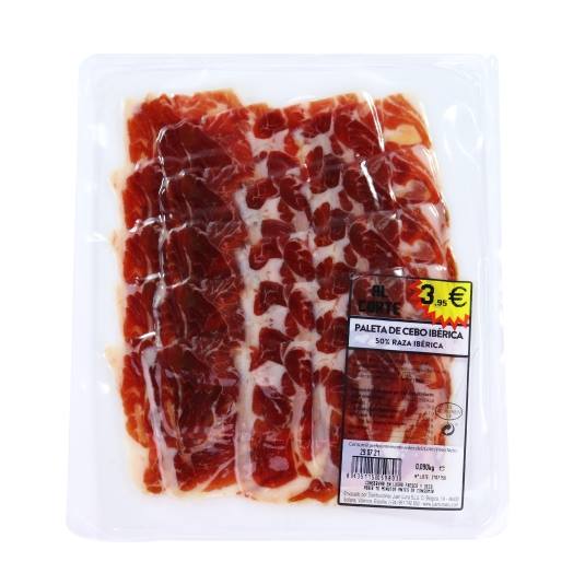 paleta de cebo ibérico 50%raza ibérica , 90g