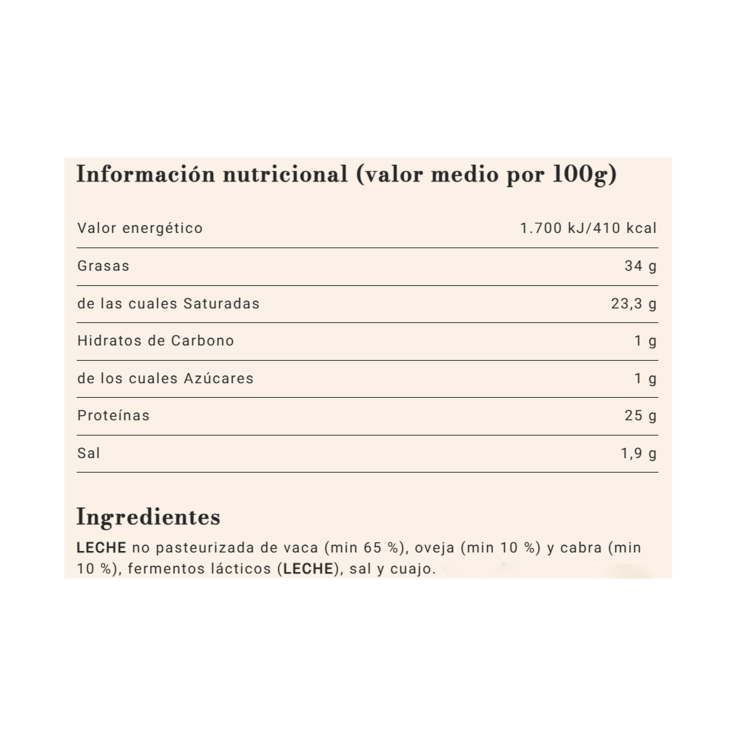 queso la cava barus cuña, 250g