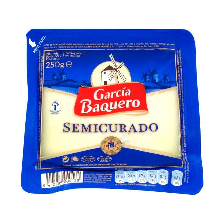 queso semicurado cuña, 250g