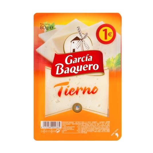 queso tierno lonchas, 80g