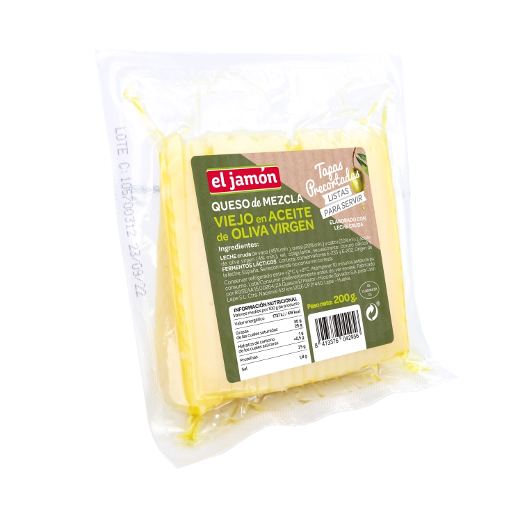 queso viejo con aceite tapas, 200g