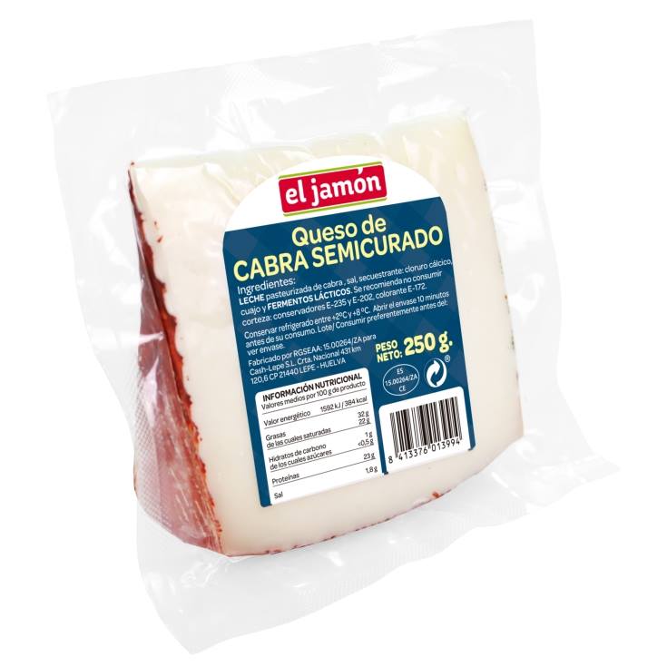 queso semicurado cabra cuña, 250g