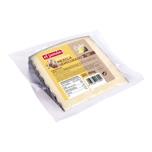 queso mezcla semicurado cuña, 250g