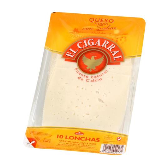 queso cigarral lonchas, 200g