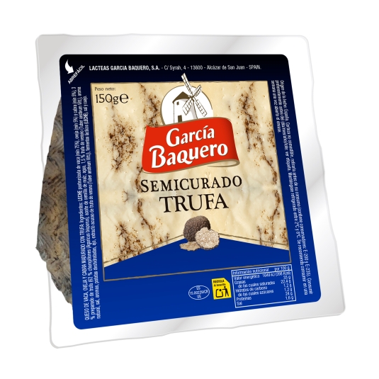 queso semicurado con trufa, 150g