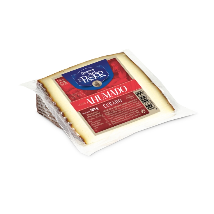 queso mezcla curado ahumado cuña, 150g