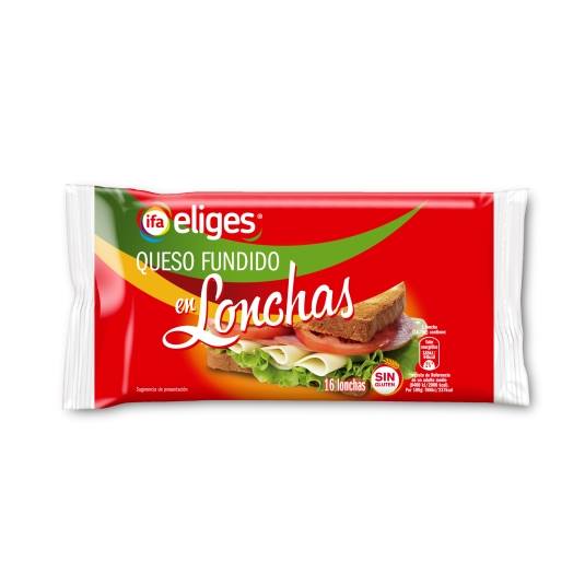 queso fundido 16 lonchas, 300g