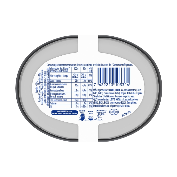 queso untar original, 200g