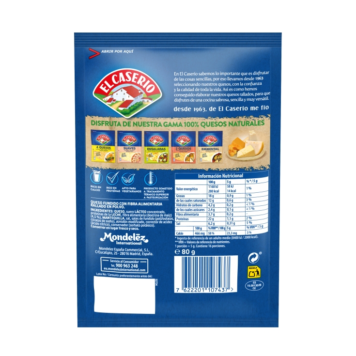 queso especial pasta polvo, 80g