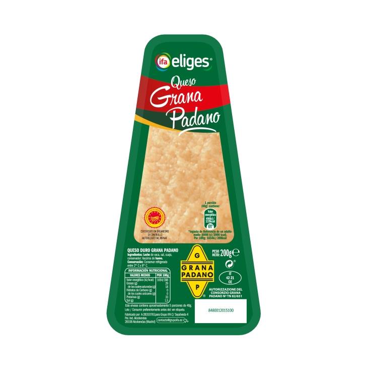 queso grana padano, 200g