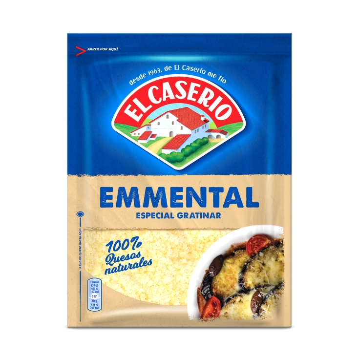 queso rallado emmental, 120g
