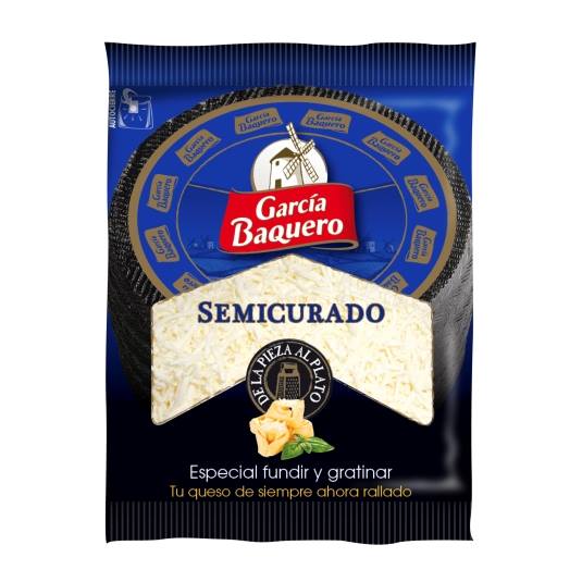 queso rallado semicurado, 110g