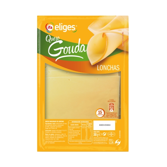 queso gouda loncha, 300g