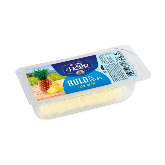 queso rulo vaca con piña, 100g