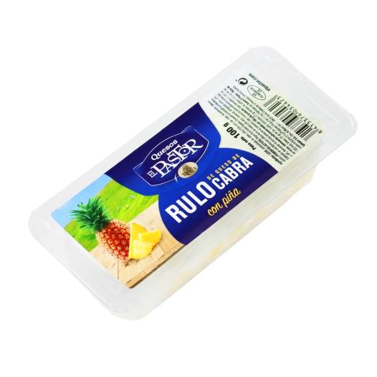 queso rulo cabra con piña, 100g