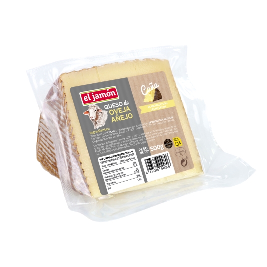 queso oveja añejo cuña, 500g