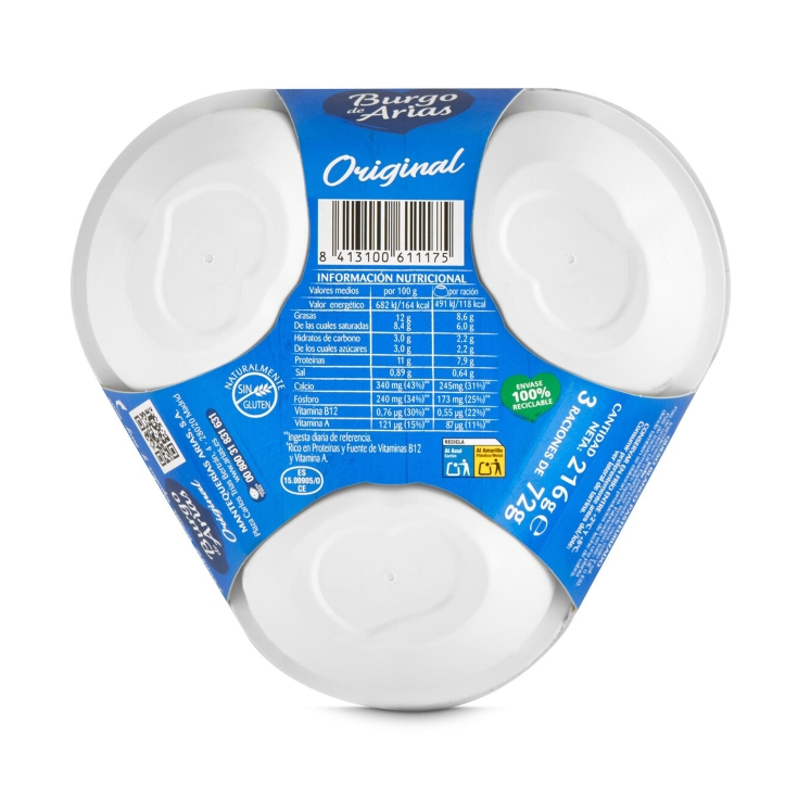 queso mini natural, 216g