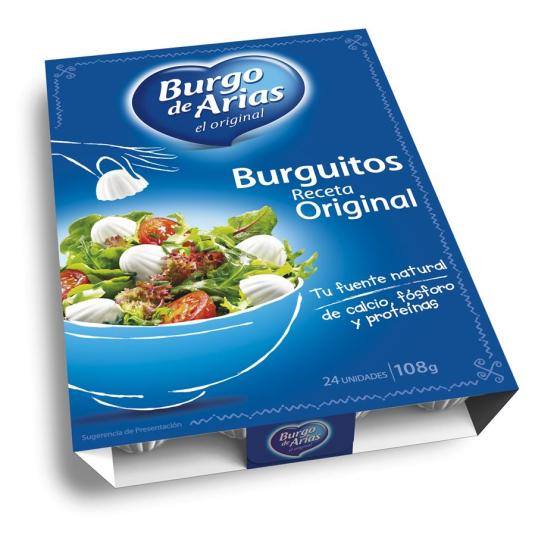 queso burguitos natural, 108g