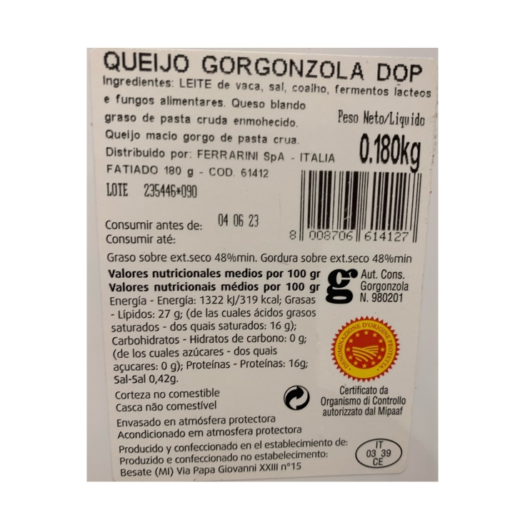 queso gorgonzola, 180g
