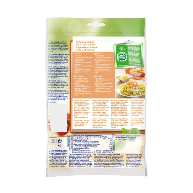 queso rallado pasta & gratinar, 175g