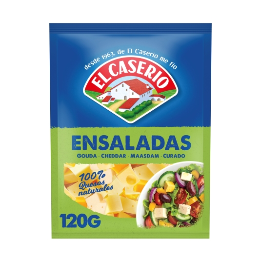 queso rallado ensaladas 4 quesos, 120g