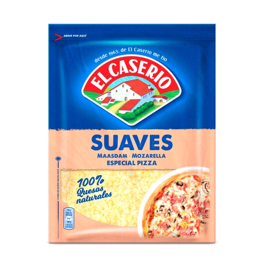 queso rallado suave, 120g