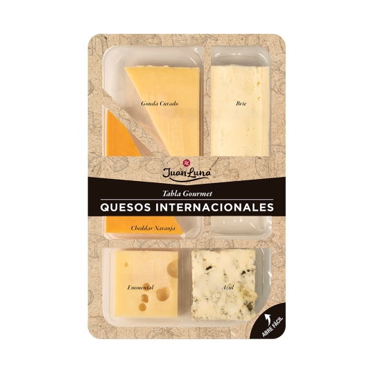 tabla quesos internacionales, 150g