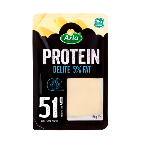 queso protein delite en lonchas, 150g